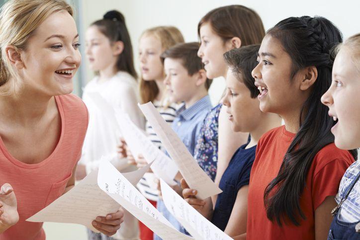 children sining