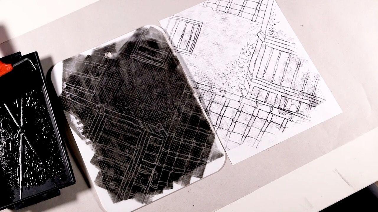 Lesson 2: House monoprint