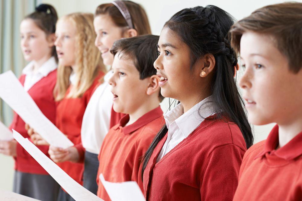 Children singing
