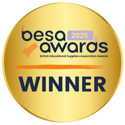 BESA Awards 2025 Winner badge in gold.