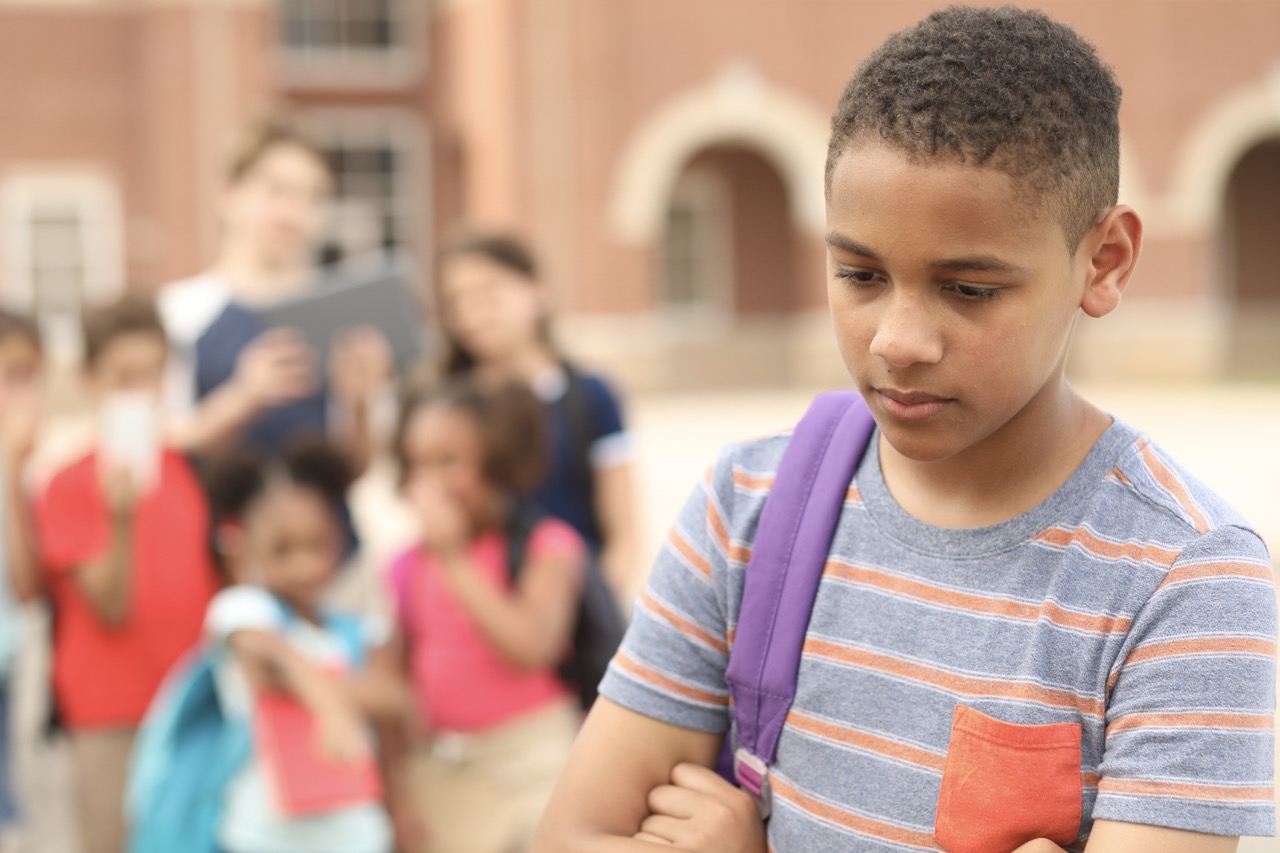 Image showing a boy being bullied.
