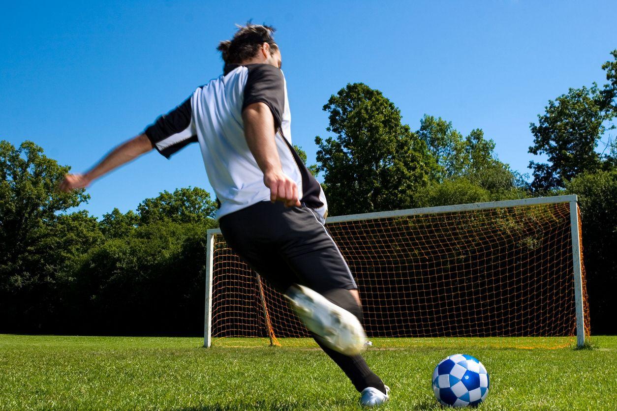 Football scoring a goal iStock 157374272
