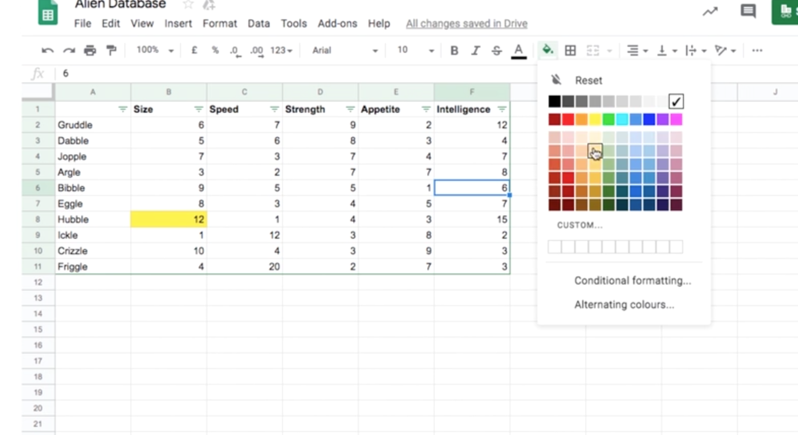 Lesson 3: Sorting and filtering – Google