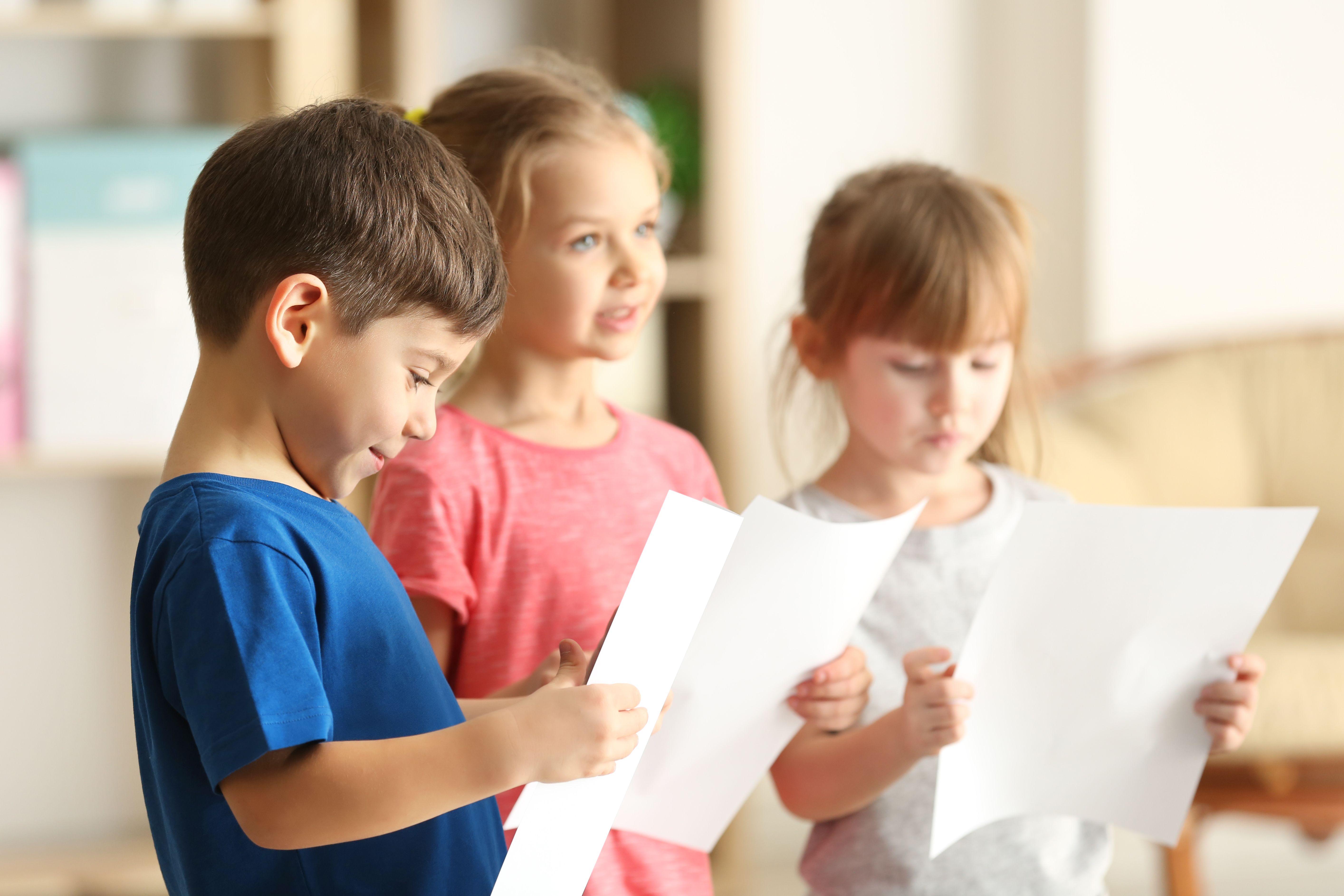 Children performing