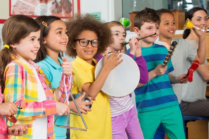 children playing instruments
