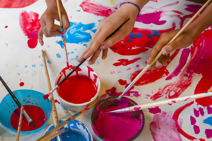 Painting and mixed media: Colour splash