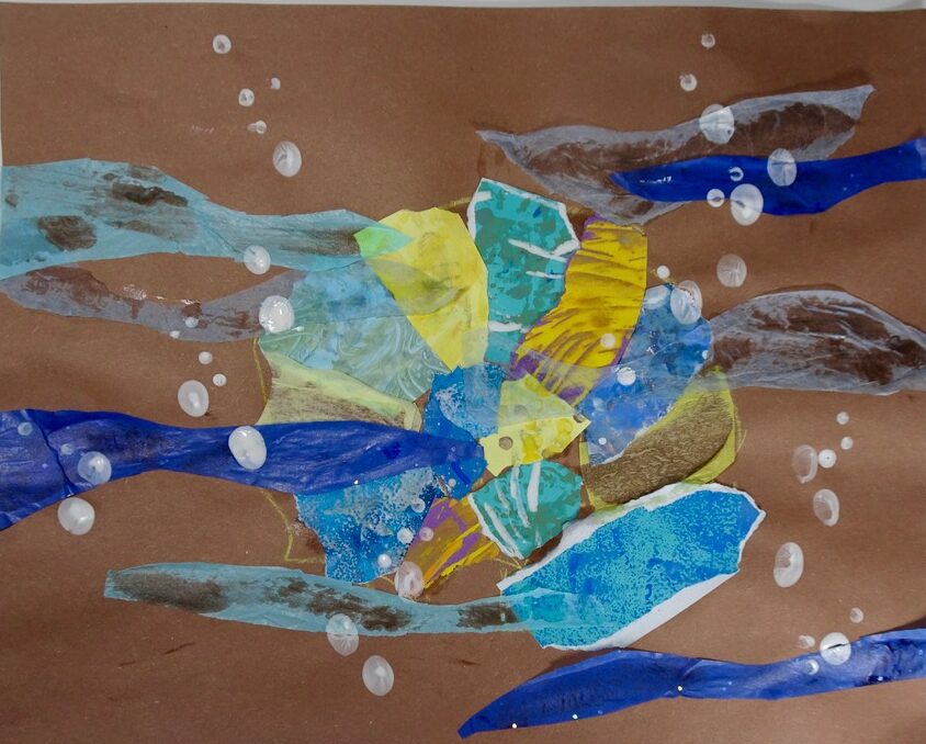 Y2 Painting L4 Wrapping up Shell collage
