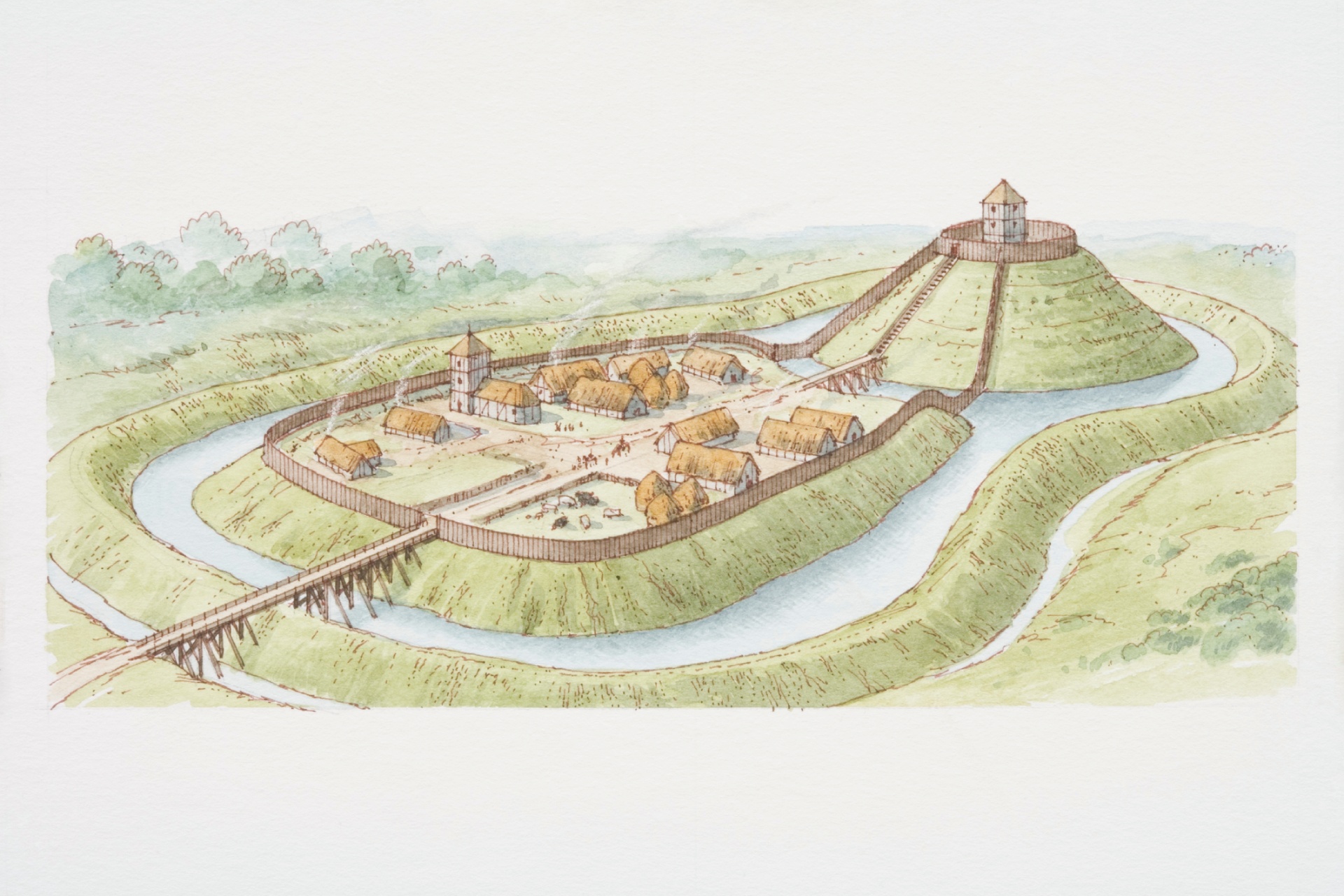 motte and bailey castle