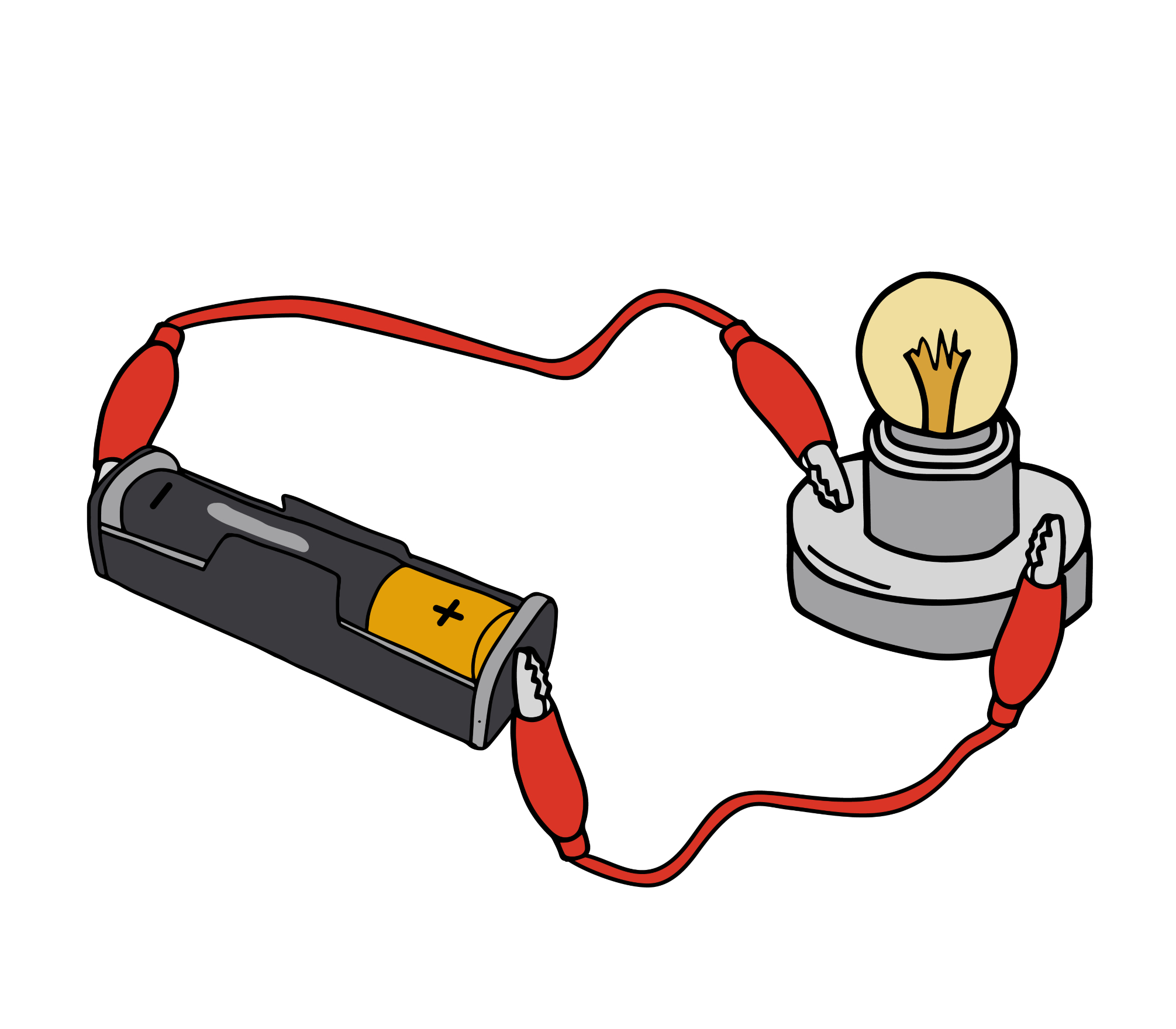 Simple series circuit illustrated