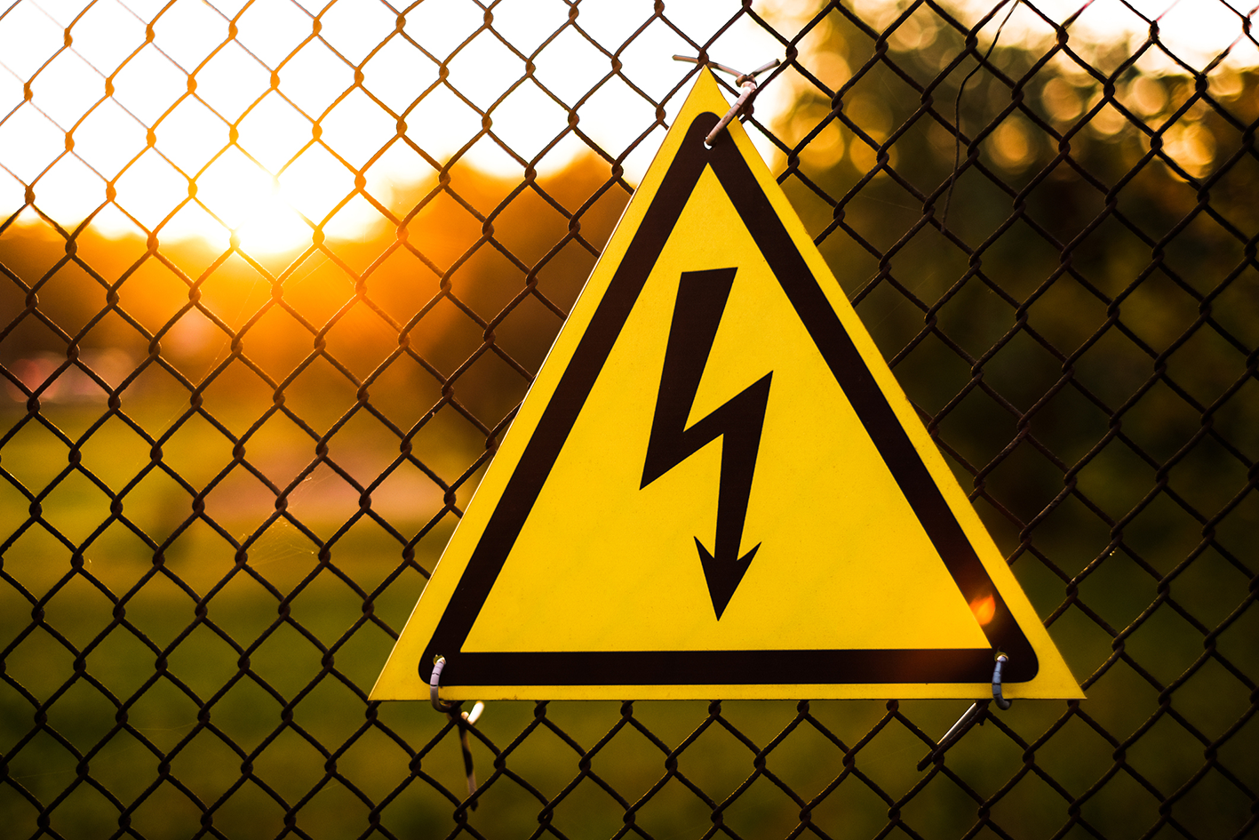Electrical danger hazard symbol