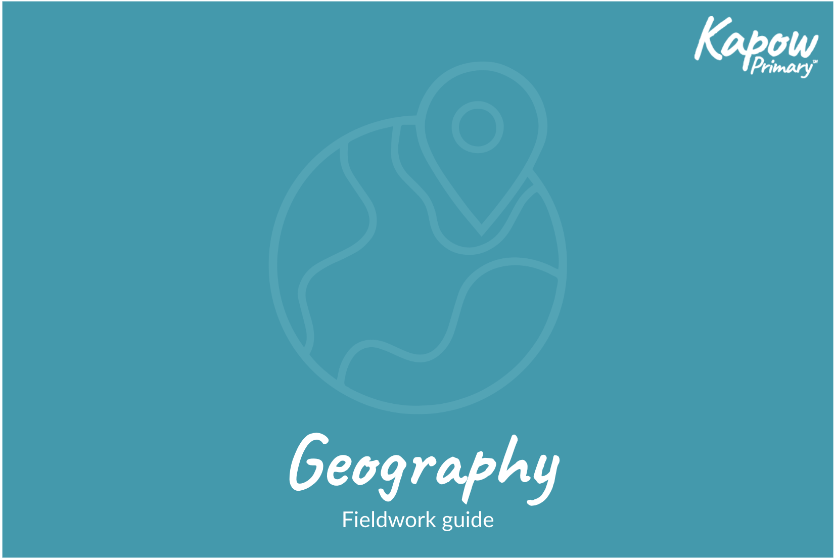 The front cover thumbnail image of Geography fieldwork guide featuring a globe symbol.