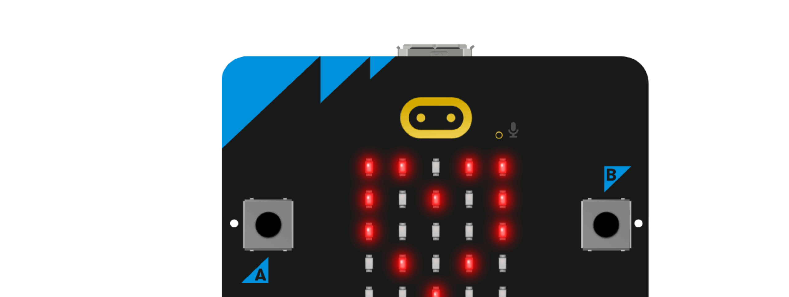 Image showing a micro:bit displaying a heart