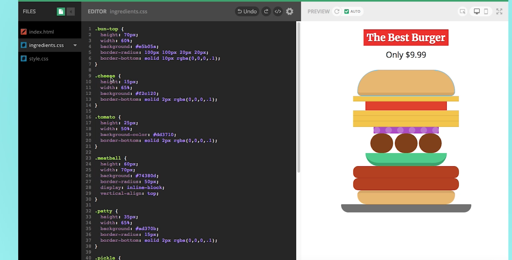 Change html