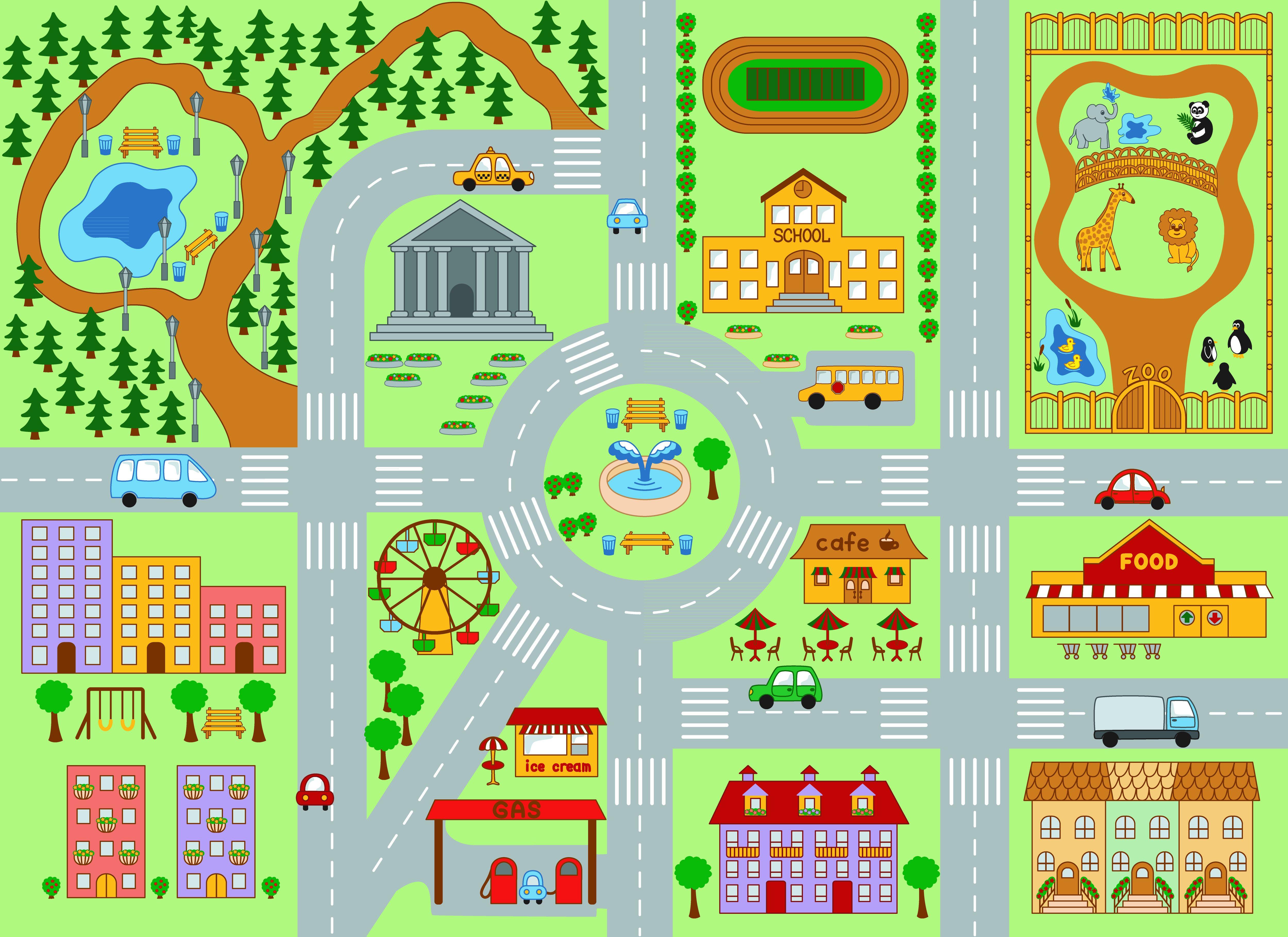 Карта города с школой. Игровое поле дорога для детей. Игровое поле "город". Игровое поле город для детей. Карта города для детей.