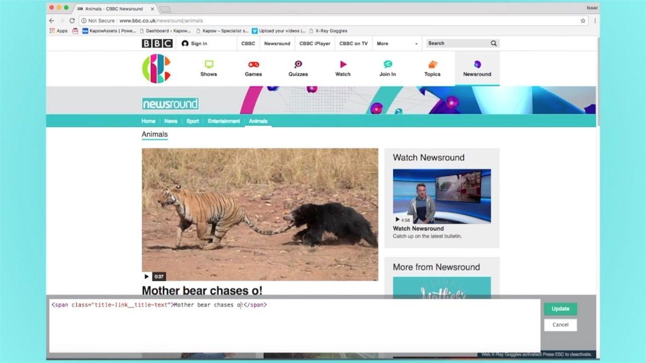 Lesson 4 Website hacking Kapow Primary
