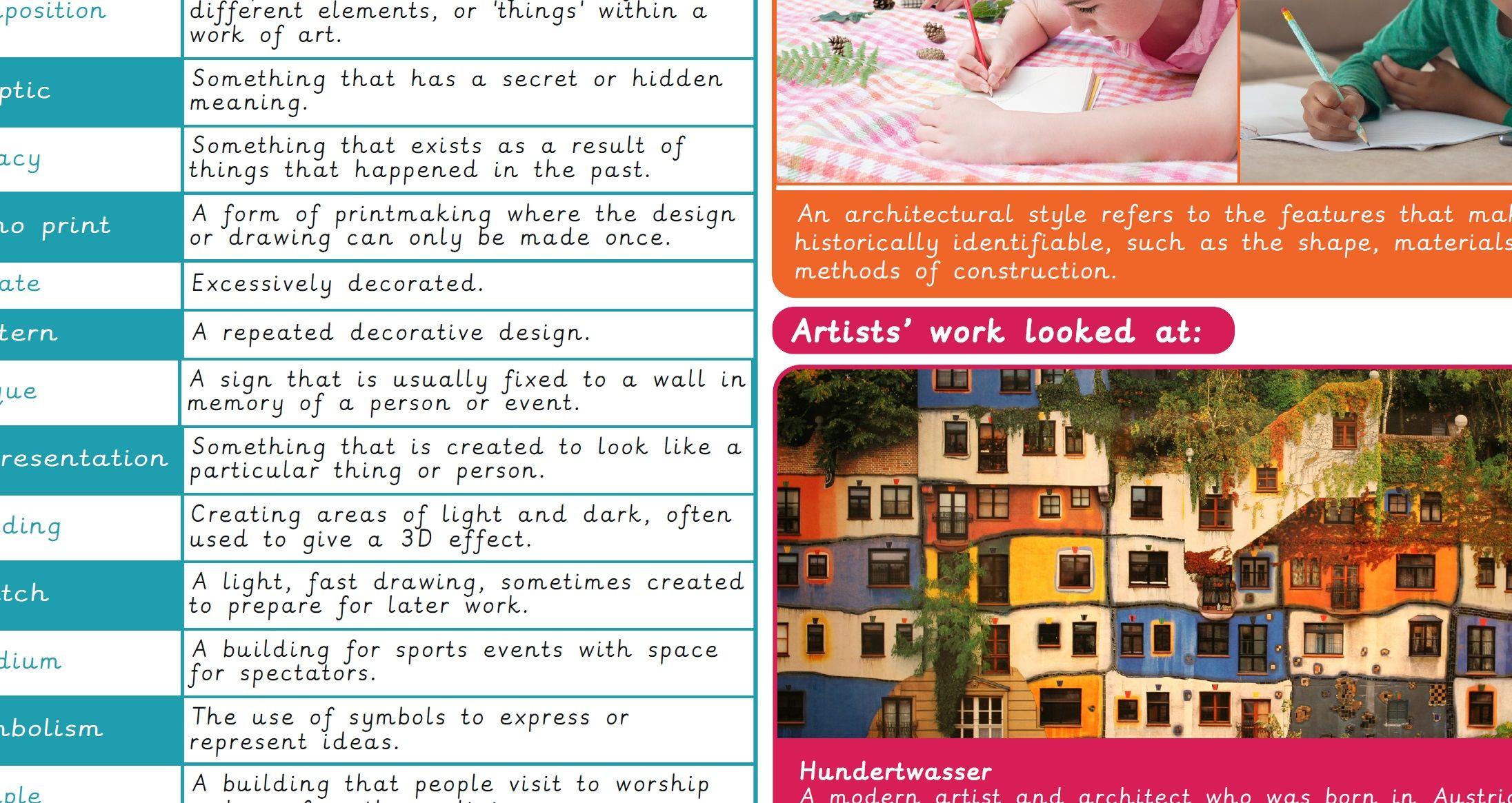 Archived – Knowledge Organiser – Art and design Y5: Formal elements of art: Architecture
