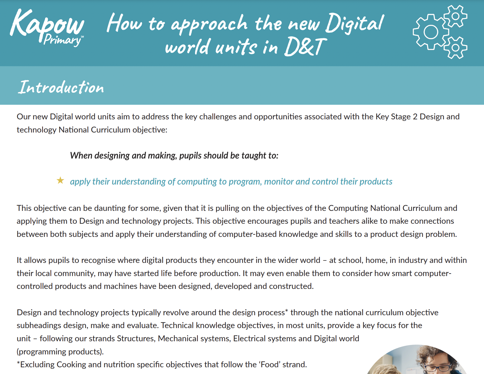 Guide to teaching digital world lessons