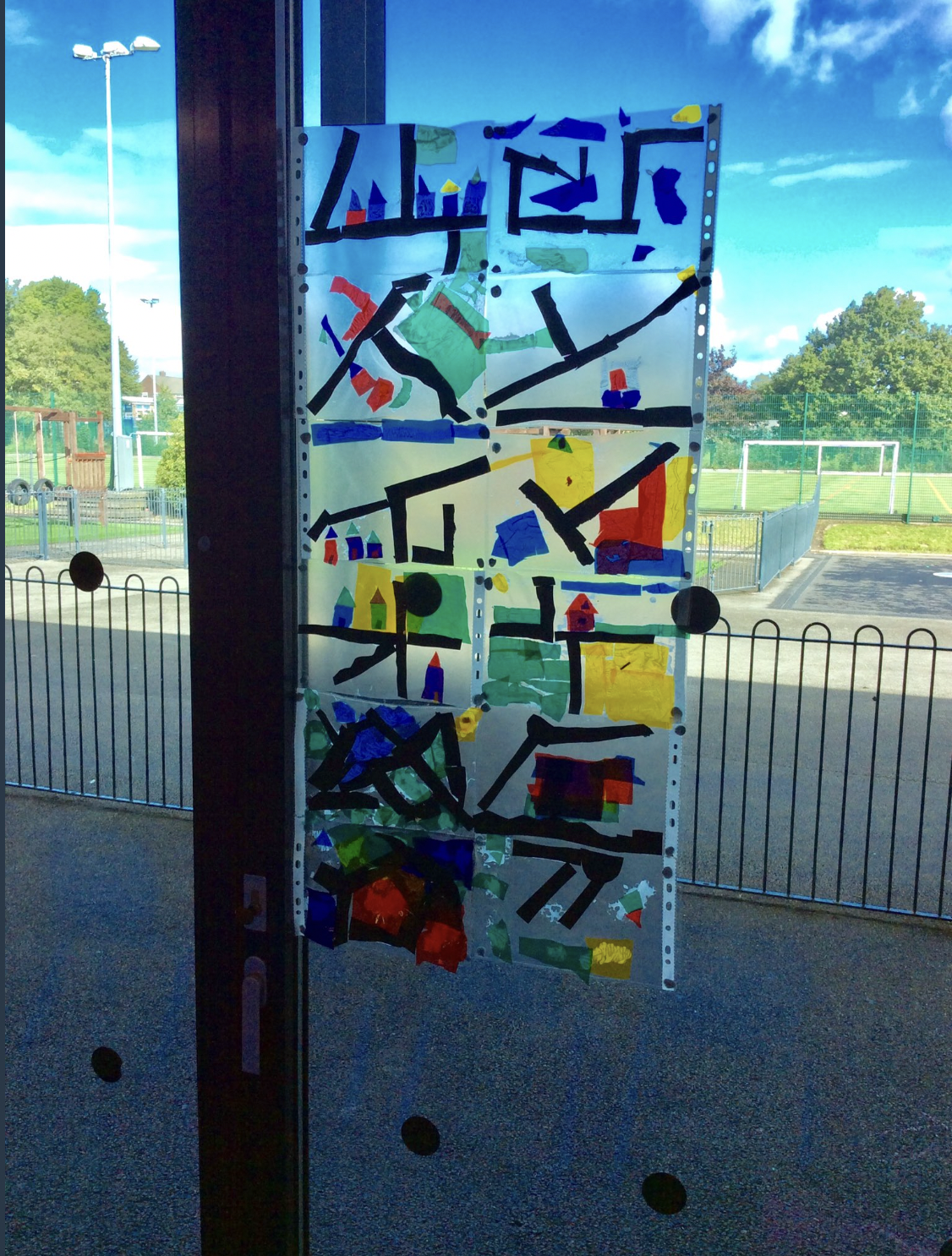 St Edmunds Y2 Craft Stained glass maps 1