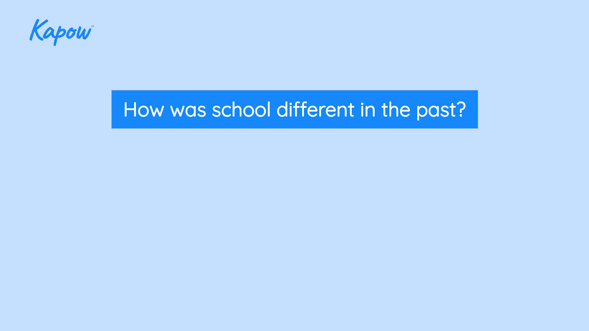 History teacher skills: Enquiry questions