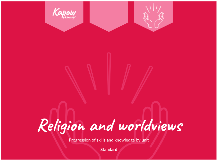 Religion and worldviews: Key skills and knowledge by unit