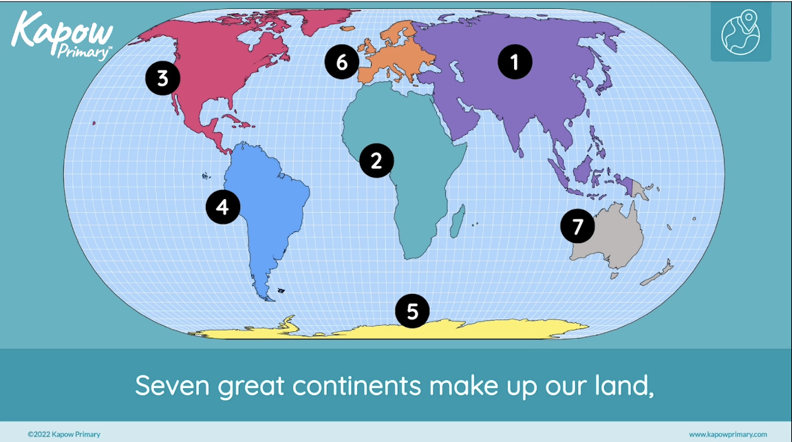 Geography Continents Song – A Teaser!