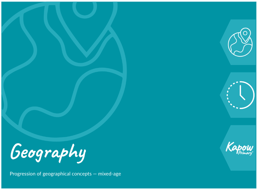 Geography: Progression of concepts — mixed-age