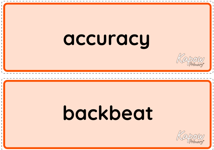 Vocabulary display: Looping and remixing