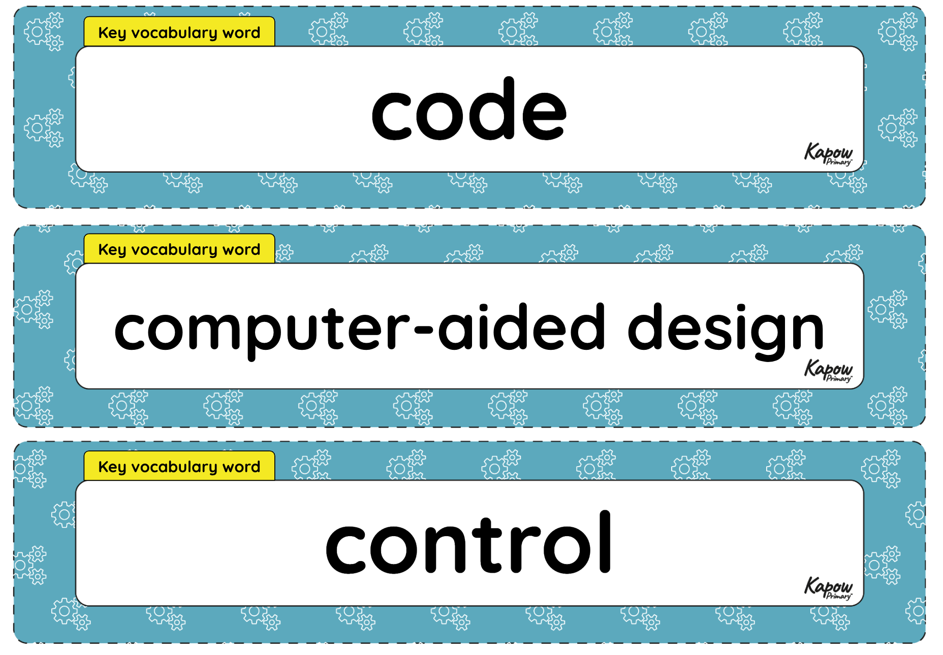 Vocabulary display – D&T Y5: Digital world: Monitoring devices