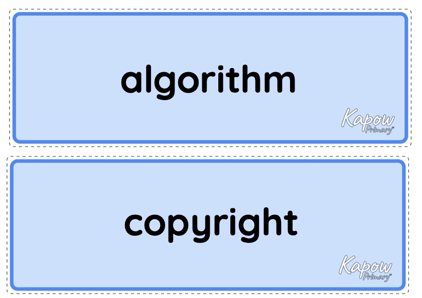 Vocabulary display – Computing Y5: Search engines