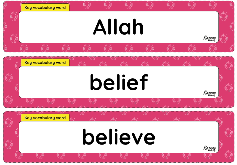 Vocabulary display – R&W Y1/2 (B): How do we know that new babies are special?