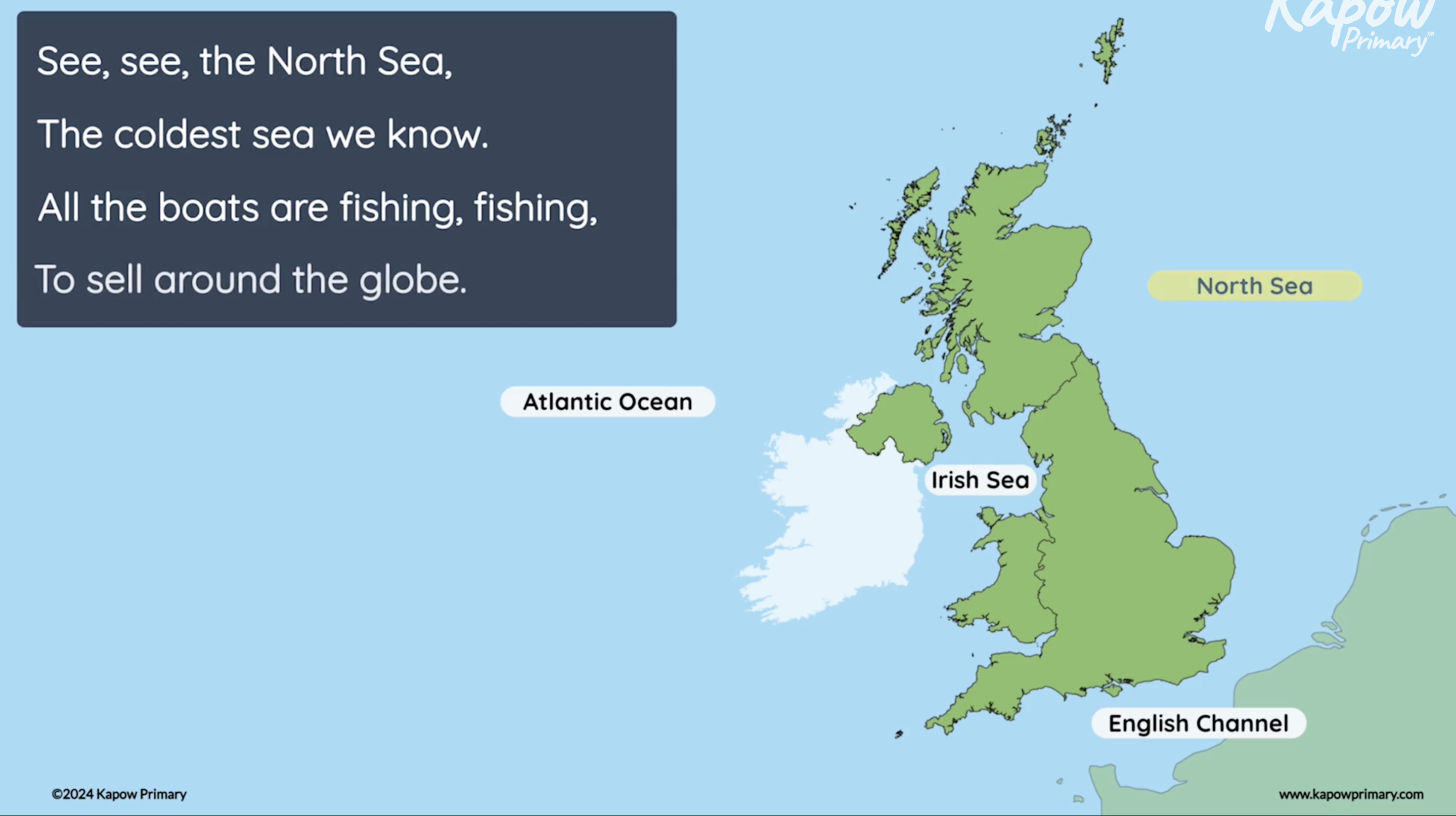 Pupil video: Seas and oceans of the UK song