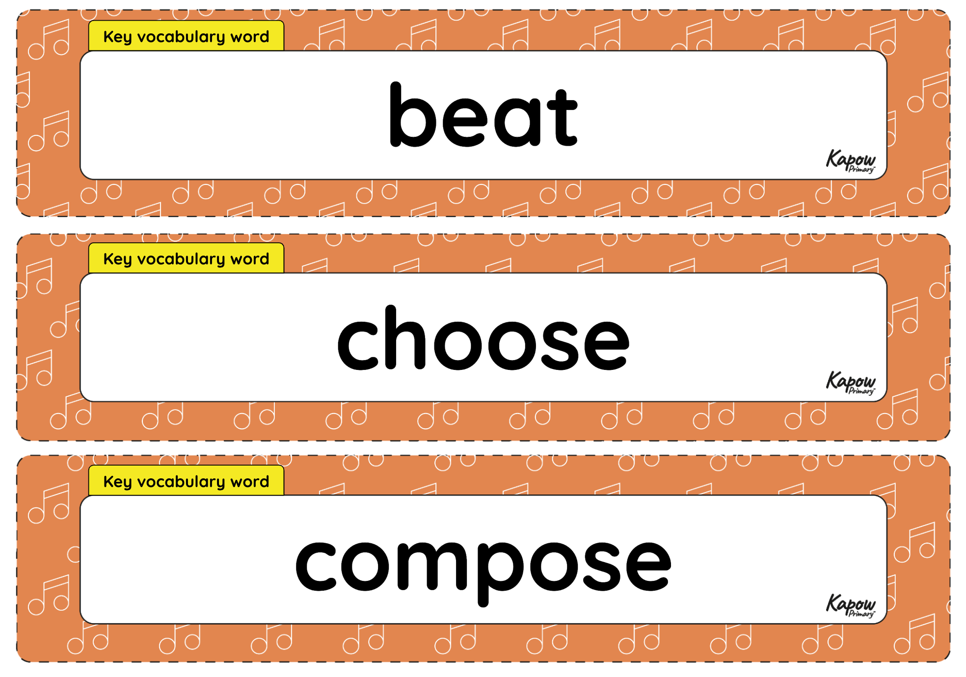 Vocabulary display: Structure – Y2
