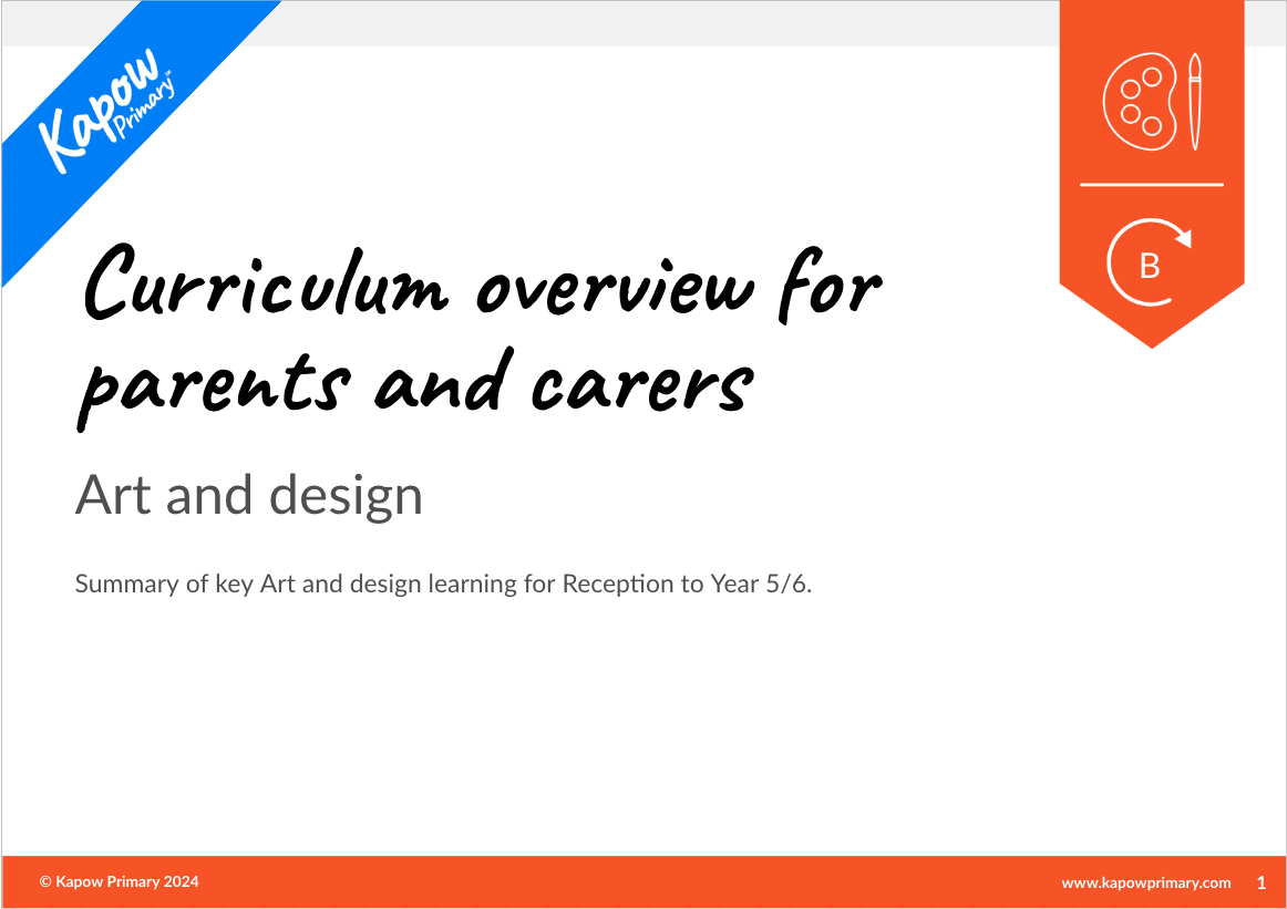 Art and design: Curriculum guide for parents and carers — mixed-age (Cycle B)
