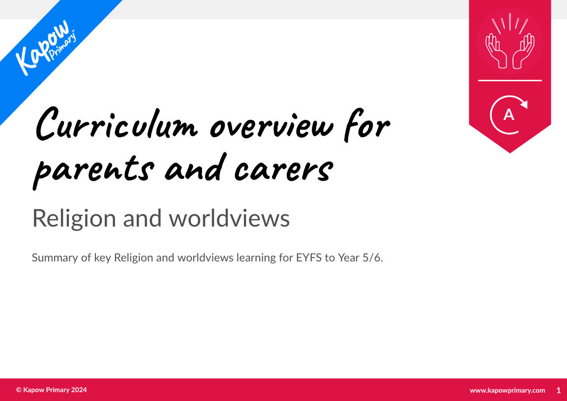 R&W: Curriculum guide for parents and carers — mixed-age (Cycle A)