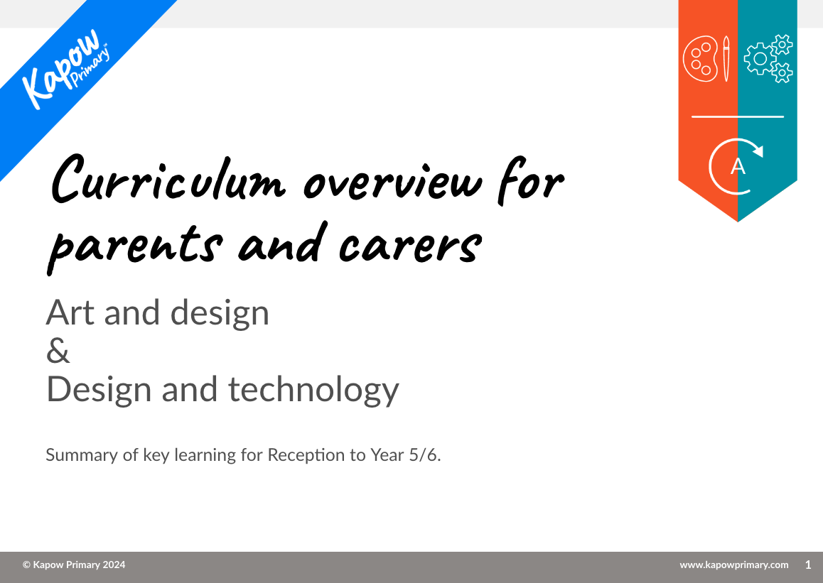 Art and DT: Curriculum guide for parents and carers — mixed-age (Cycle A)