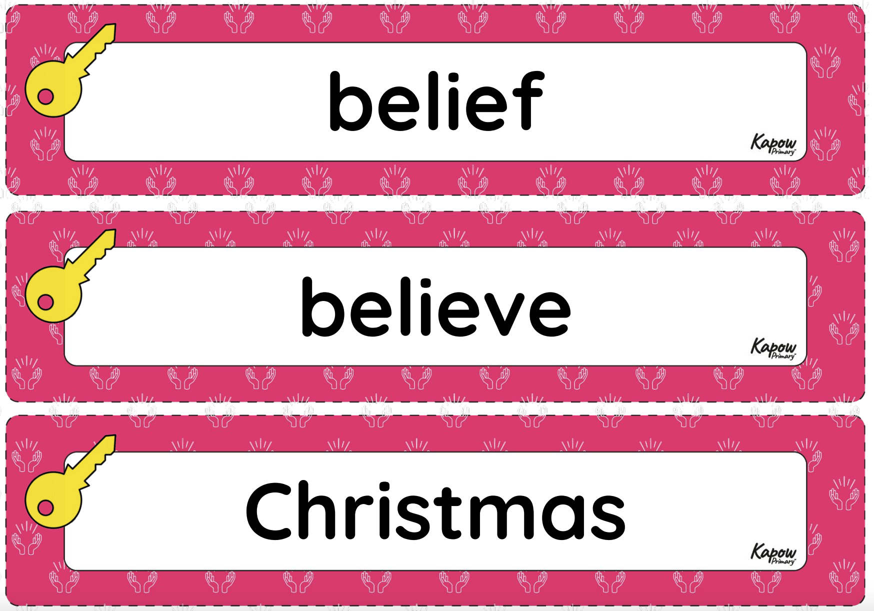 Vocabulary display: R&W – Y1 Why and how do people celebrate Christmas?
