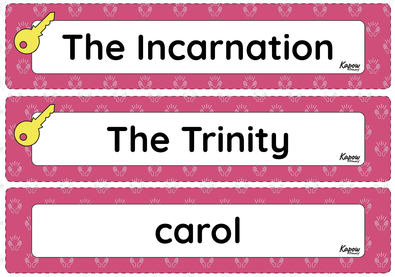 Vocabulary display: R&W – Y5 Why do some people use different names for Jesus?