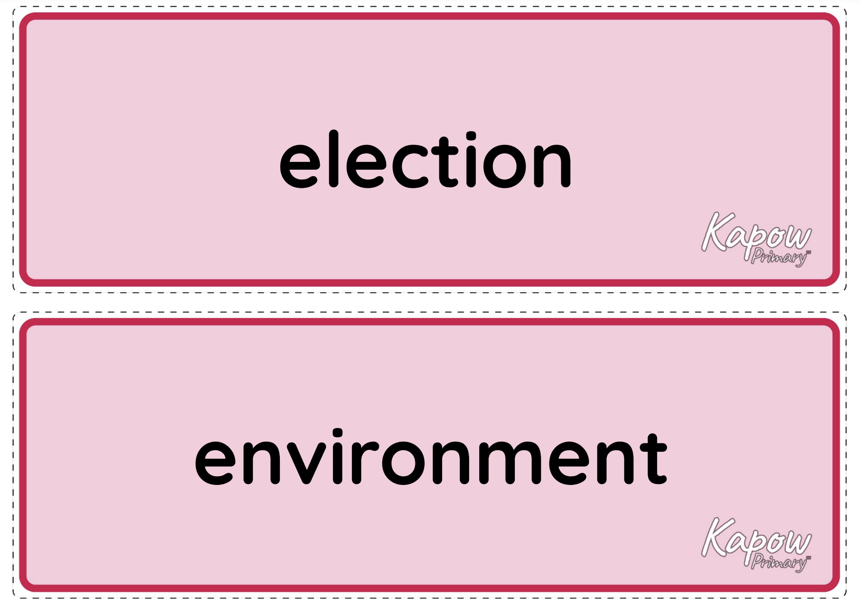 Vocabulary display – RSE & PSHE:  Y2 Citizenship