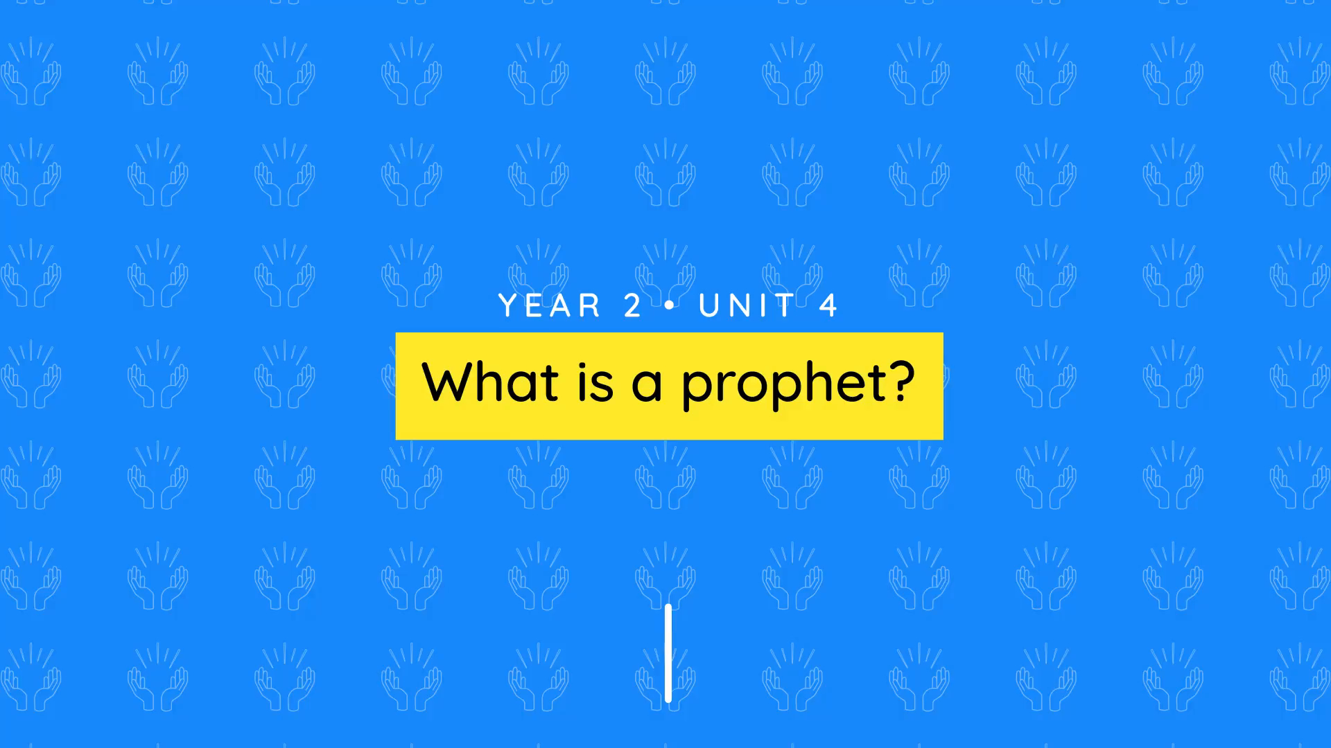 Teacher video: What is a prophet?