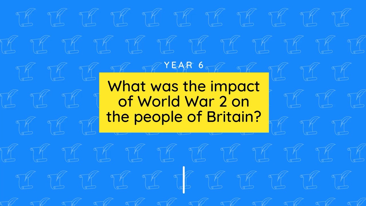 Teacher video: The impact of World War 2 unit overview