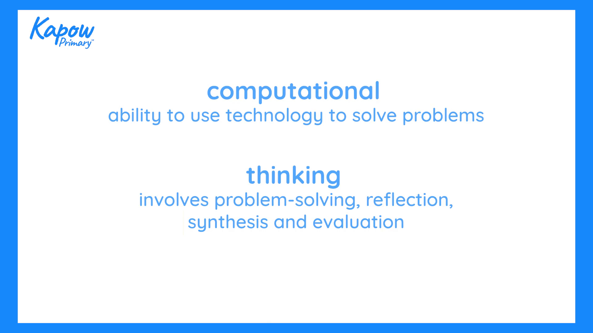 Teacher video: Computational thinking