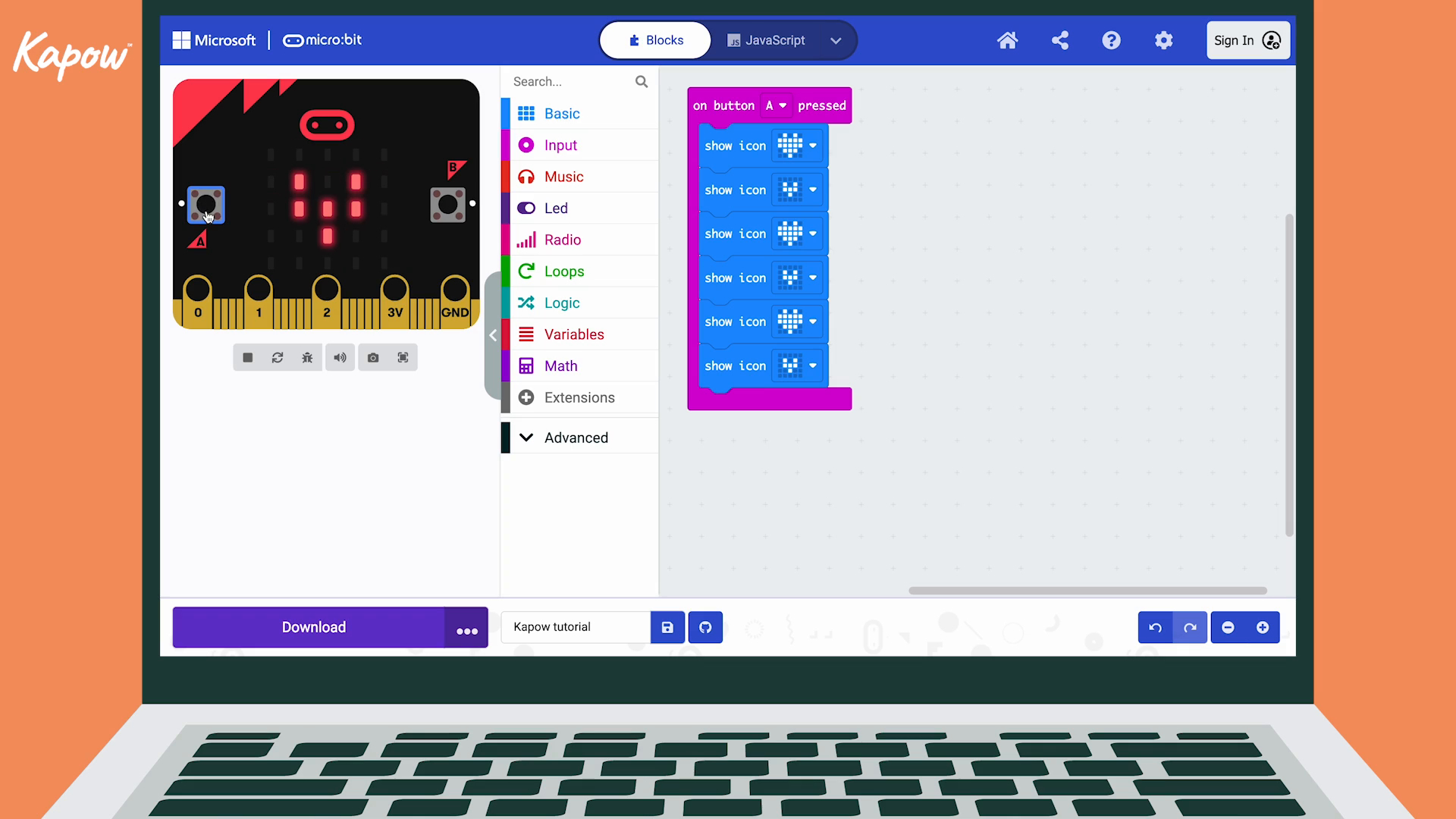 Pupil video: Building a program