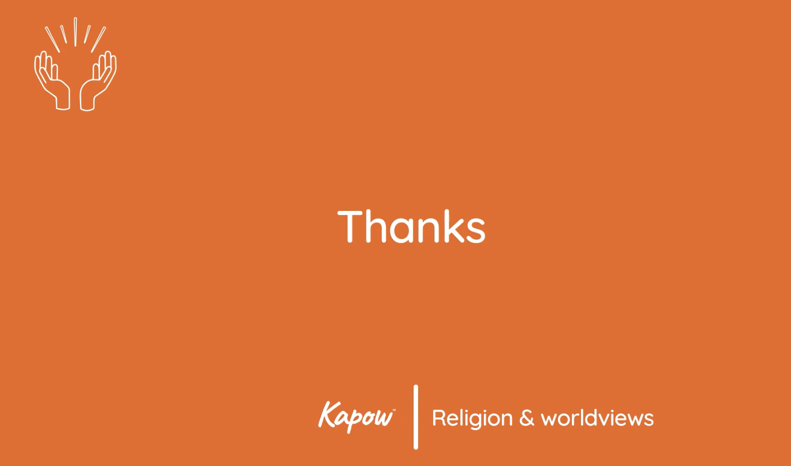 Pupil video: Thanks