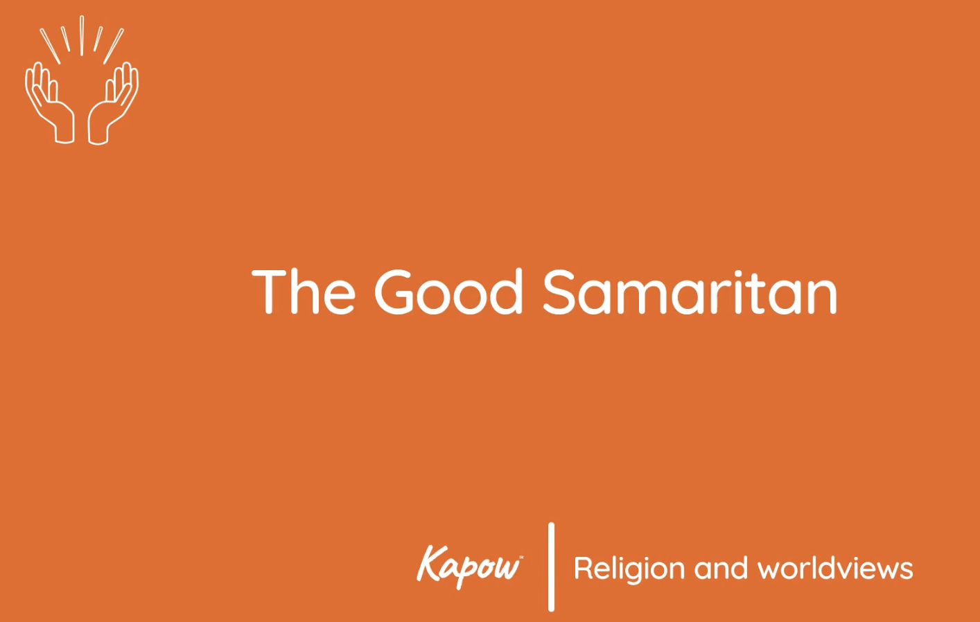 Pupil video: The Good Samaritan
