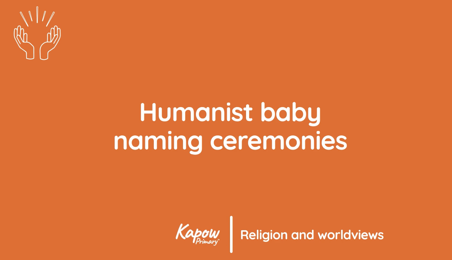 Pupil video: Humanist baby naming ceremonies