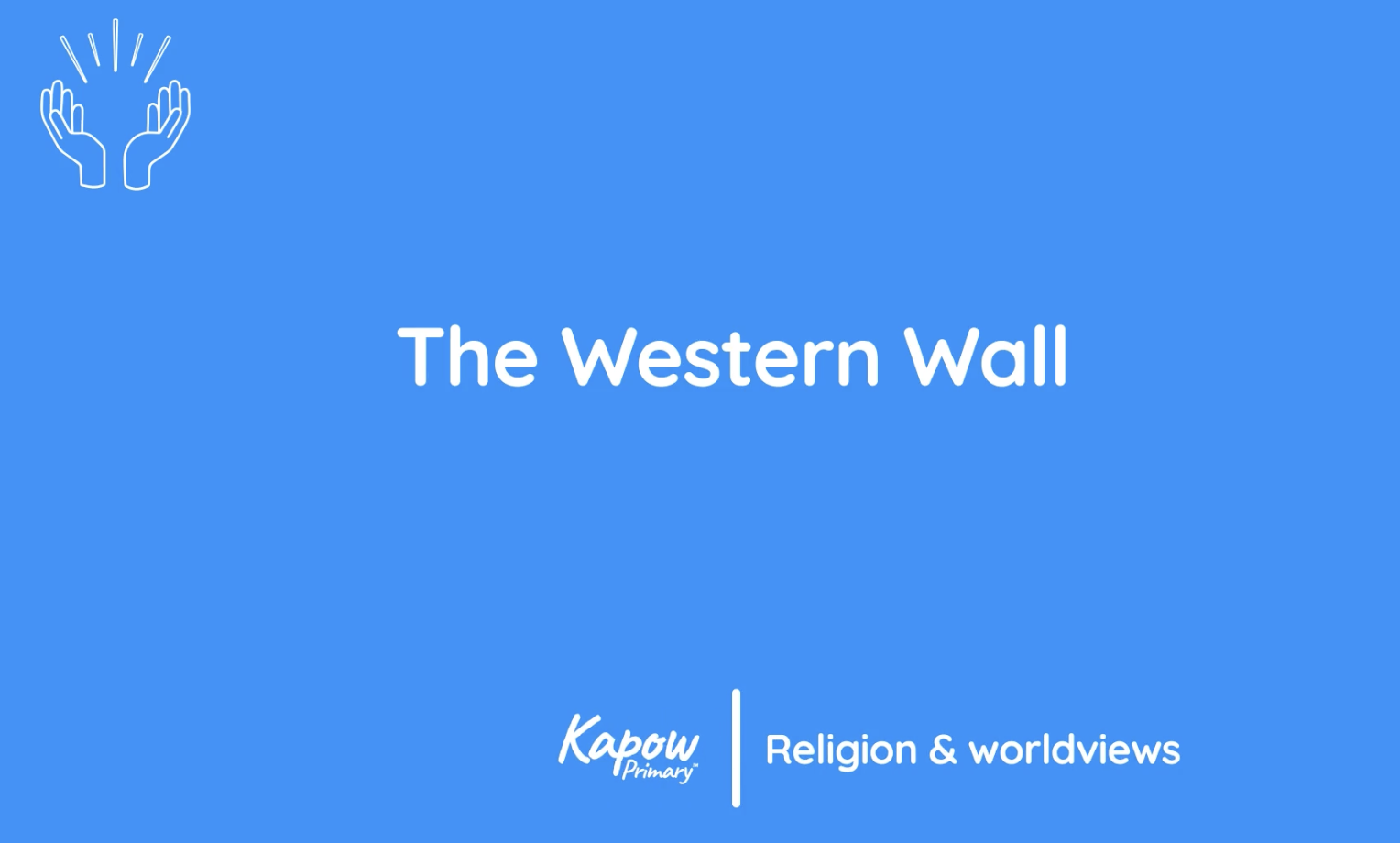 Teacher video: The Western Wall