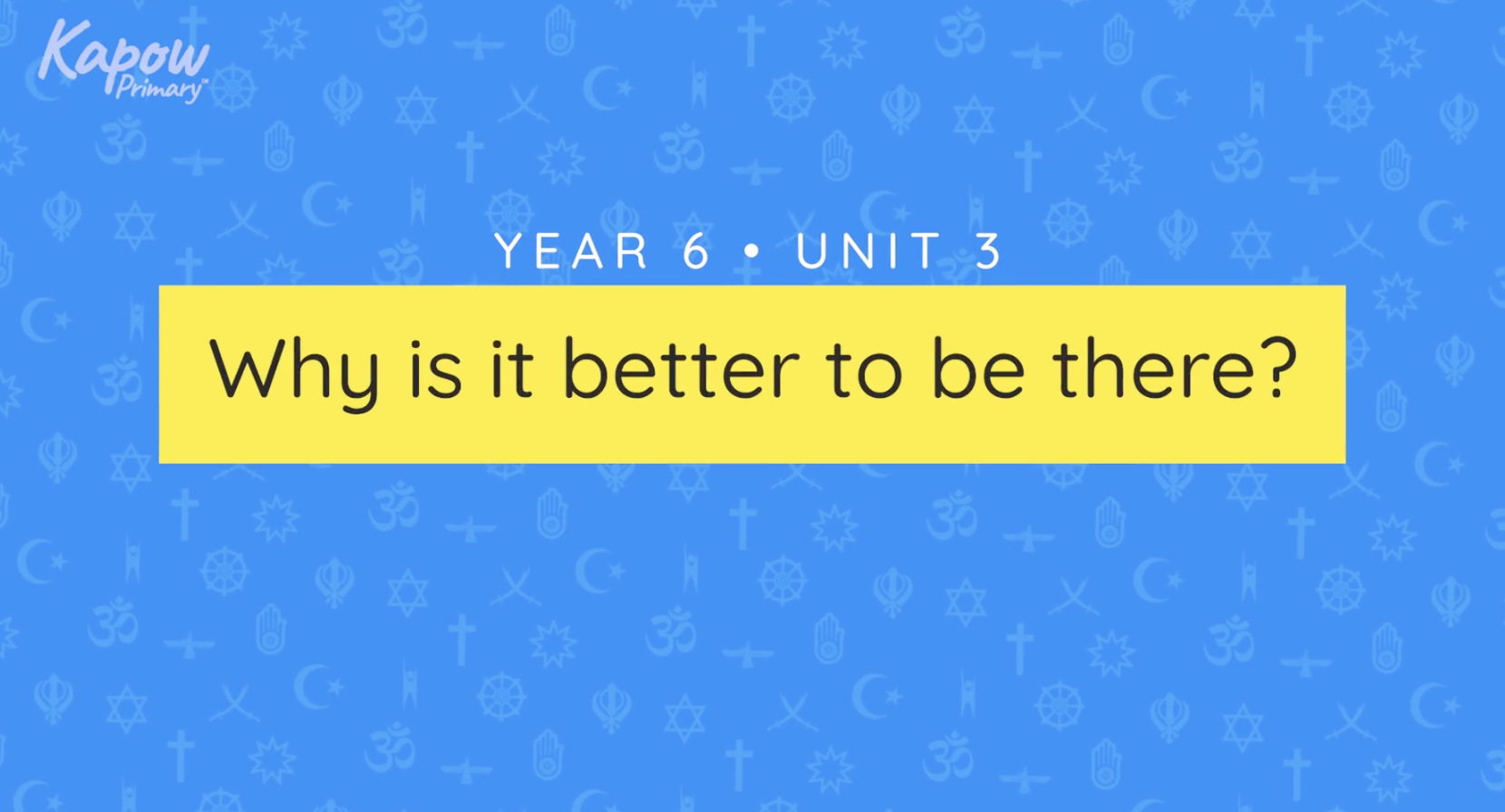 Teacher video: Why is it better to be there?