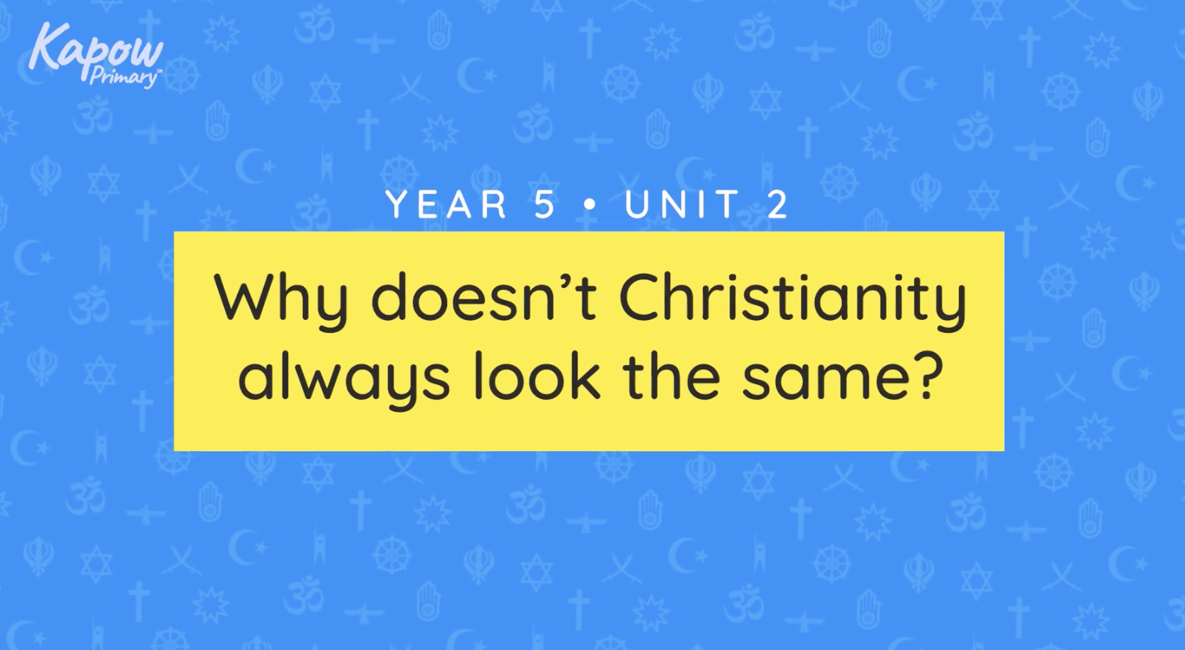 Teacher video: Why doesn’t Christianity always look the same?