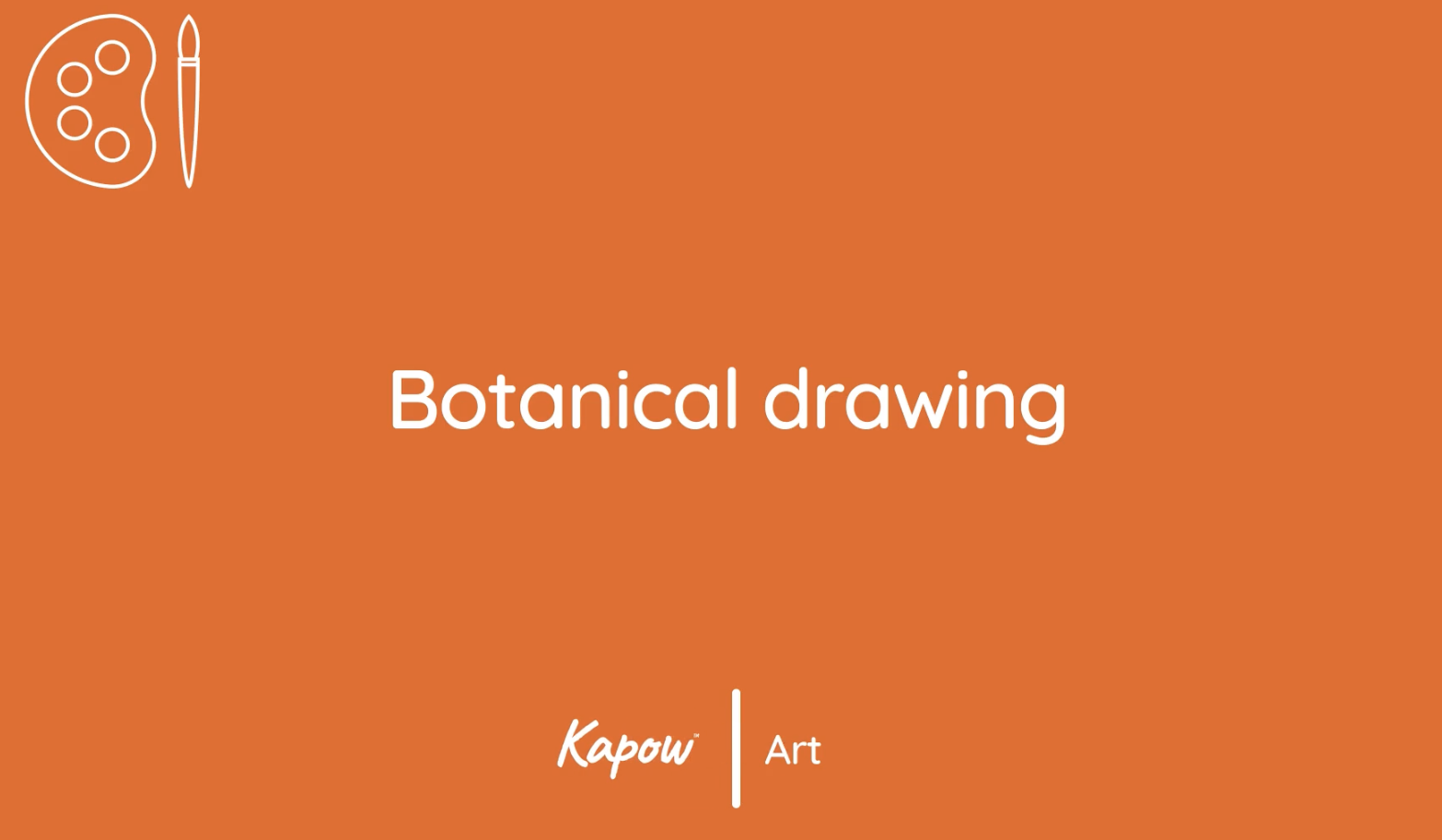Pupil video: Botanical drawing