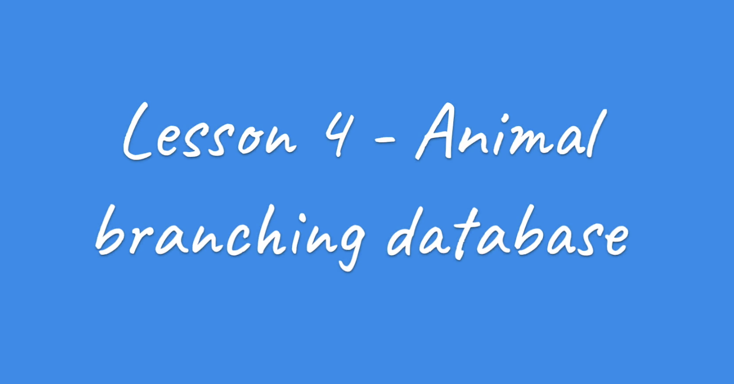 Teacher video: Animal branching database